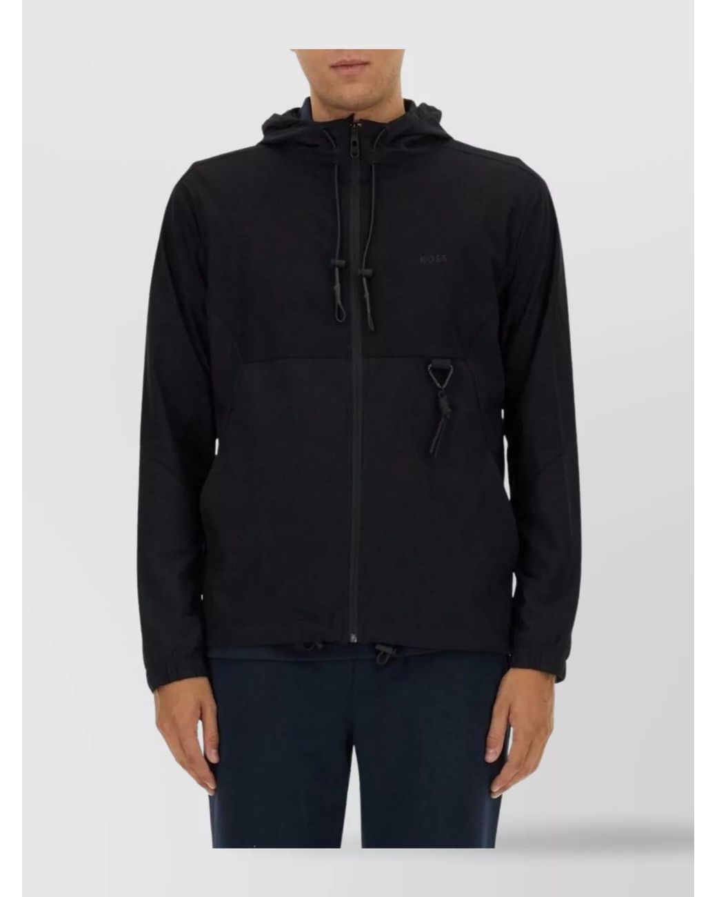 Boss Blue Technical Fabric Jacket for men