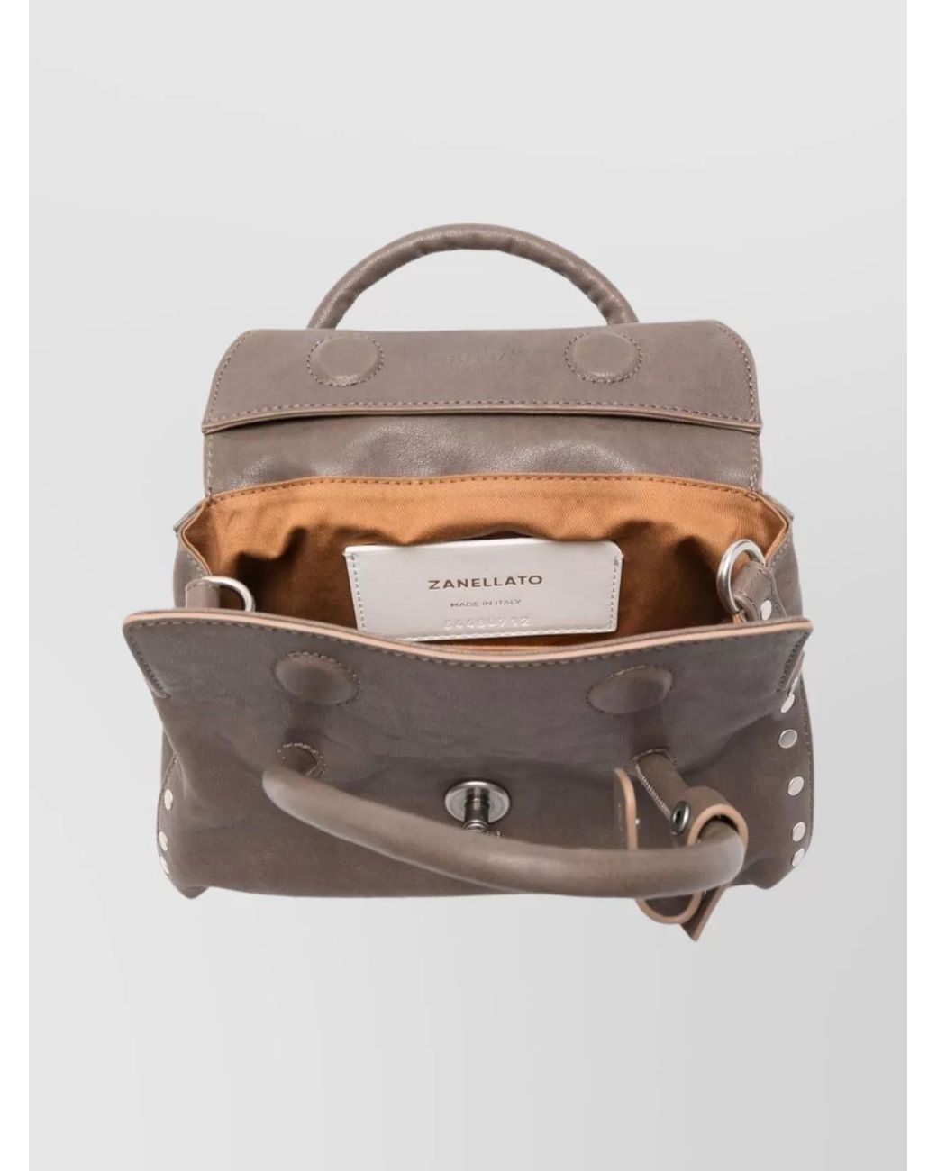 Zanellato Multicolor Studded Leather Shoulder Bag
