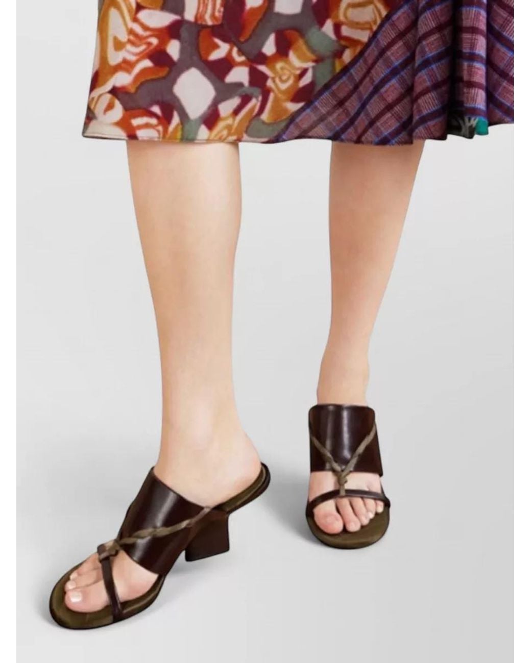 Dries Van Noten Black Leather Slippers