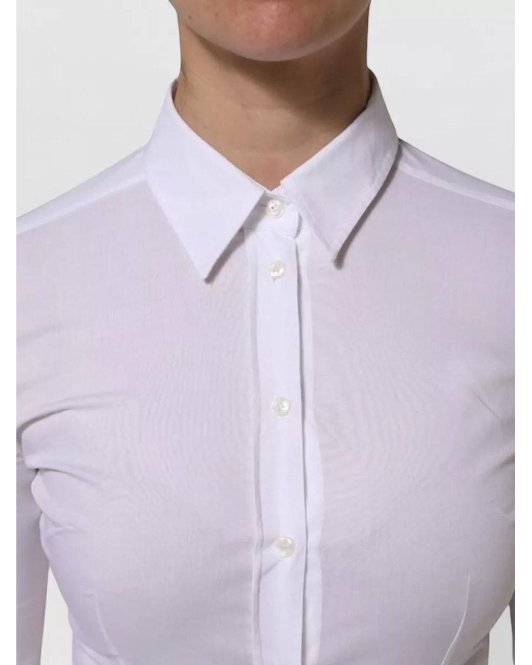 Dolce & Gabbana Purple Cotton Collared Long-Sleeve Shirt for men