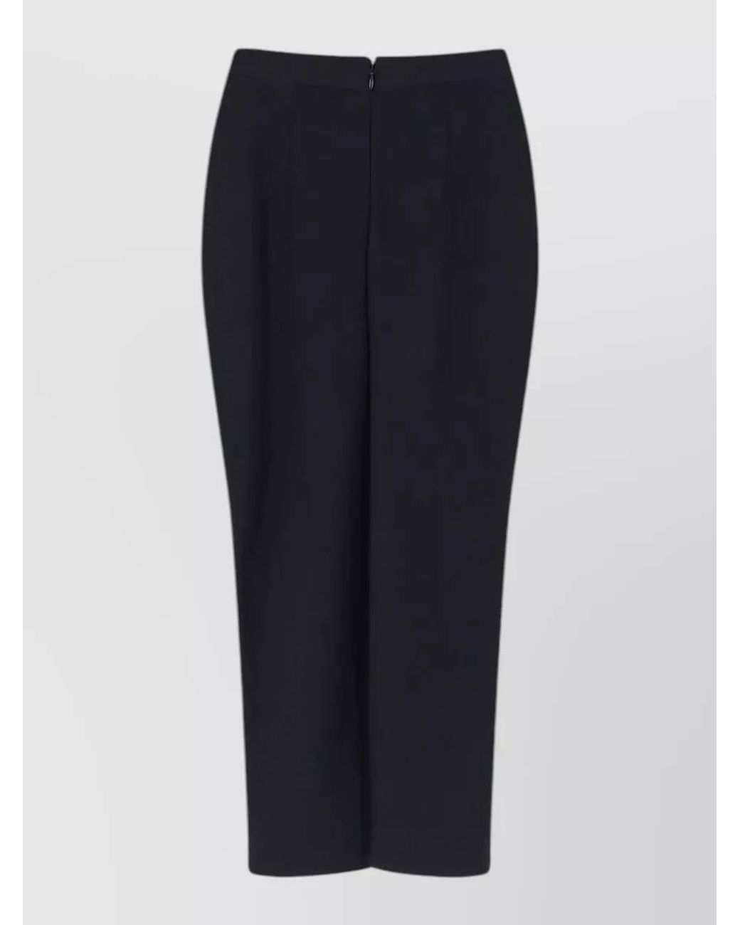 Givenchy Black Draped High-Rise Pencil Skirt