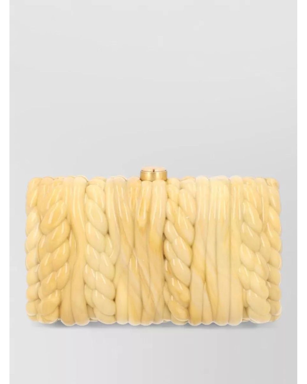 Cult Gaia Yellow Acrylic Clutch Bag