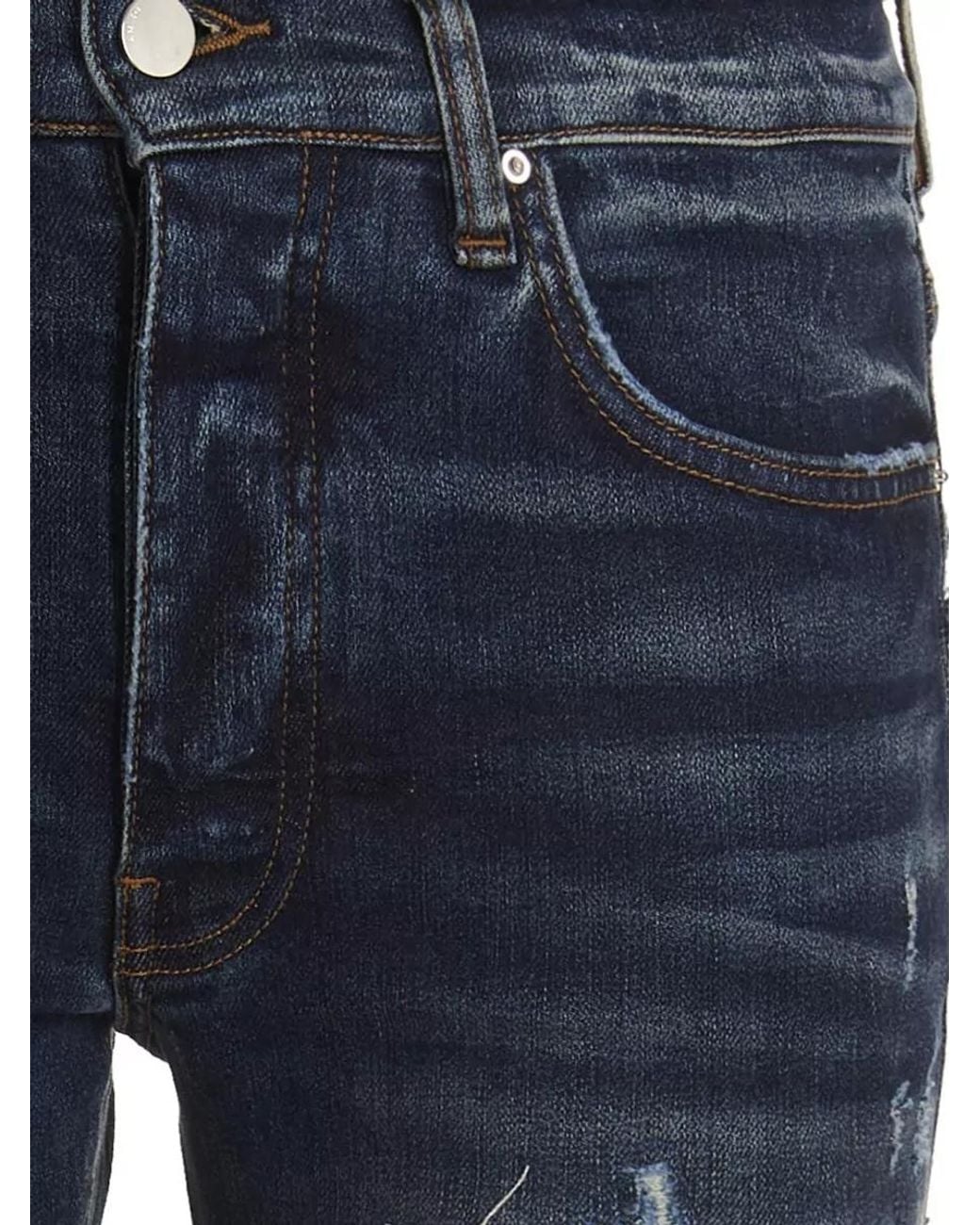 Amiri Blue Denim Mx1 Skinny Jeans for men