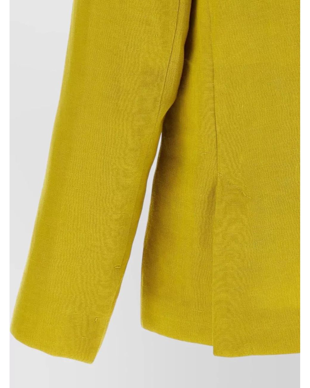 Max Mara Yellow Linen Blazer Clothing