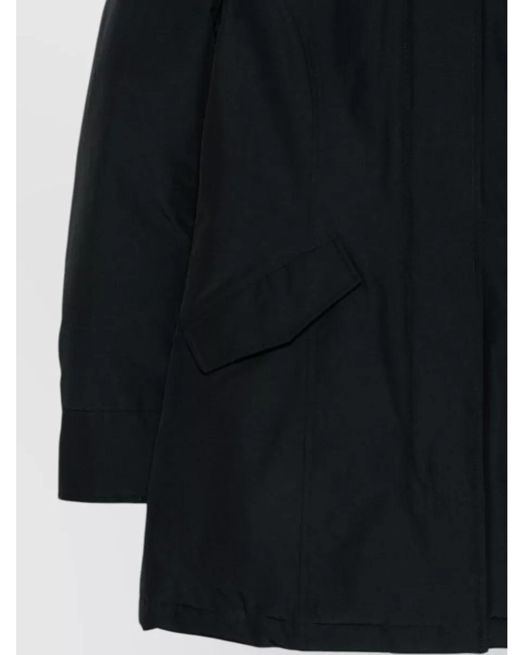 Woolrich Black Arctic Raccoon Puffer Jacket