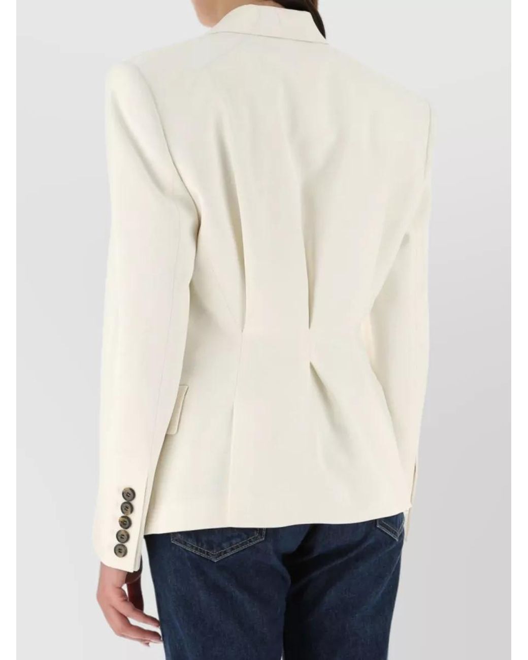 Alexandre Vauthier Natural Single-Breasted Blazer