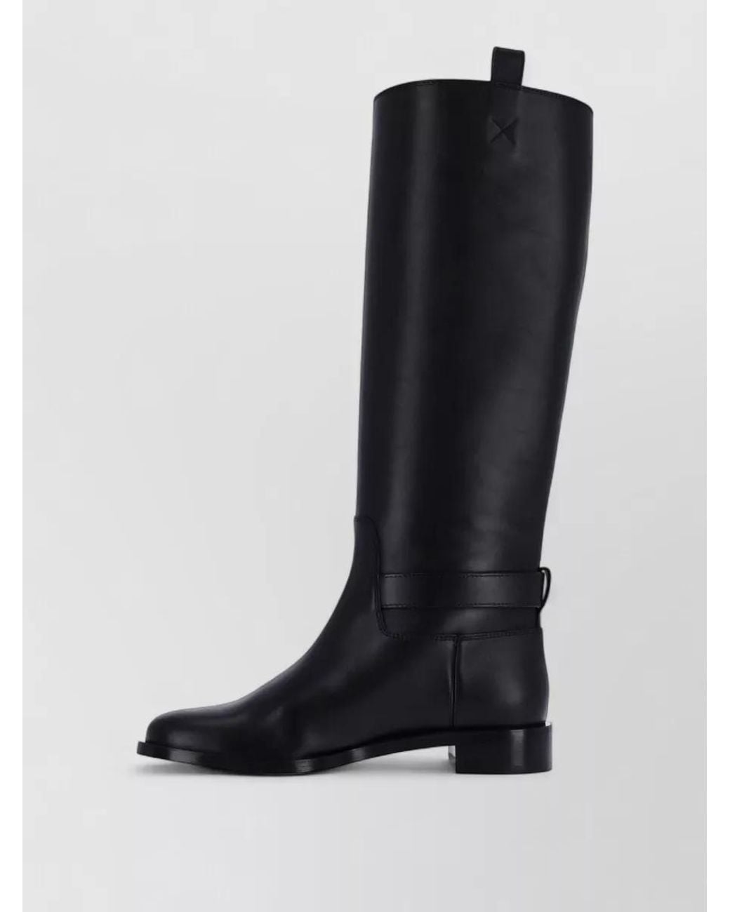 Ferragamo Black Leather Ankle Boots