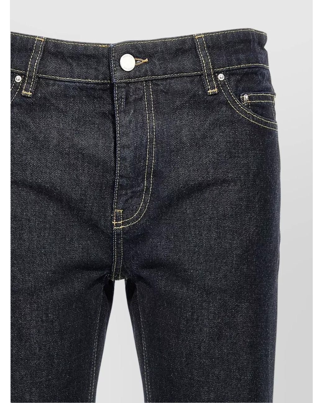 Totême Blue Denim Straight-Leg Jeans