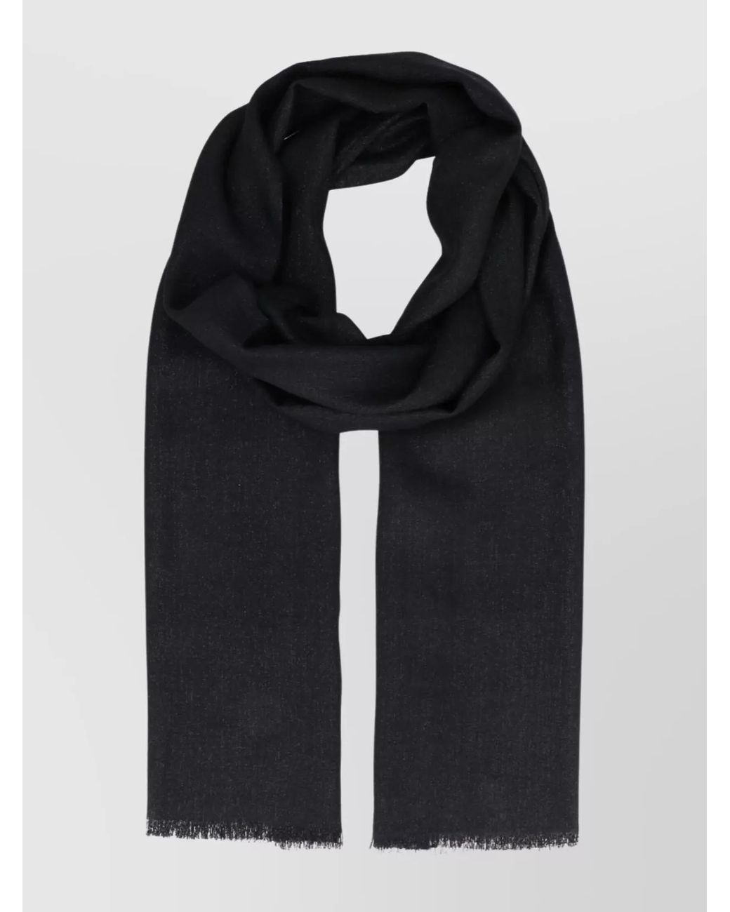Brunello Cucinelli Black Cashmere Silk Scarf