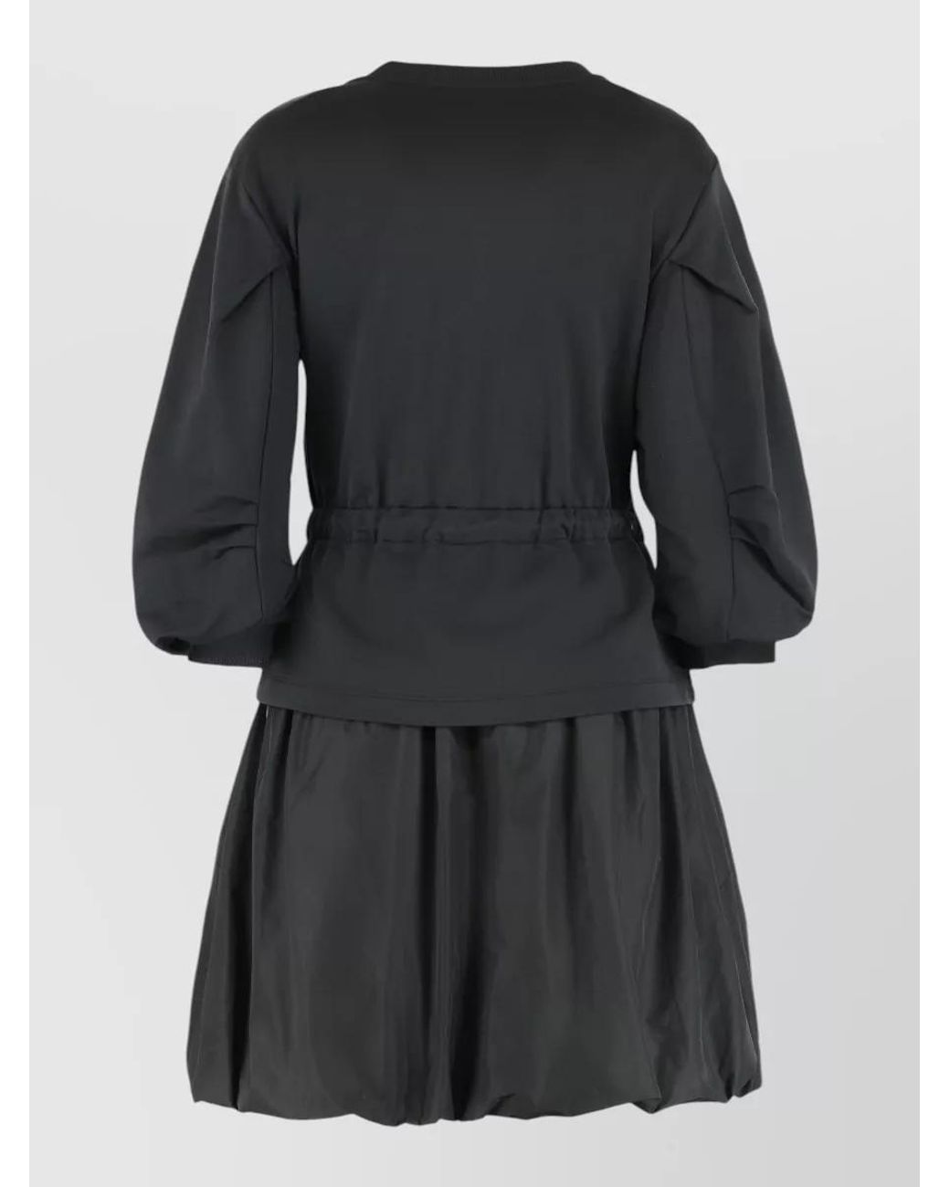 Moncler Black Cotton Mini Dress