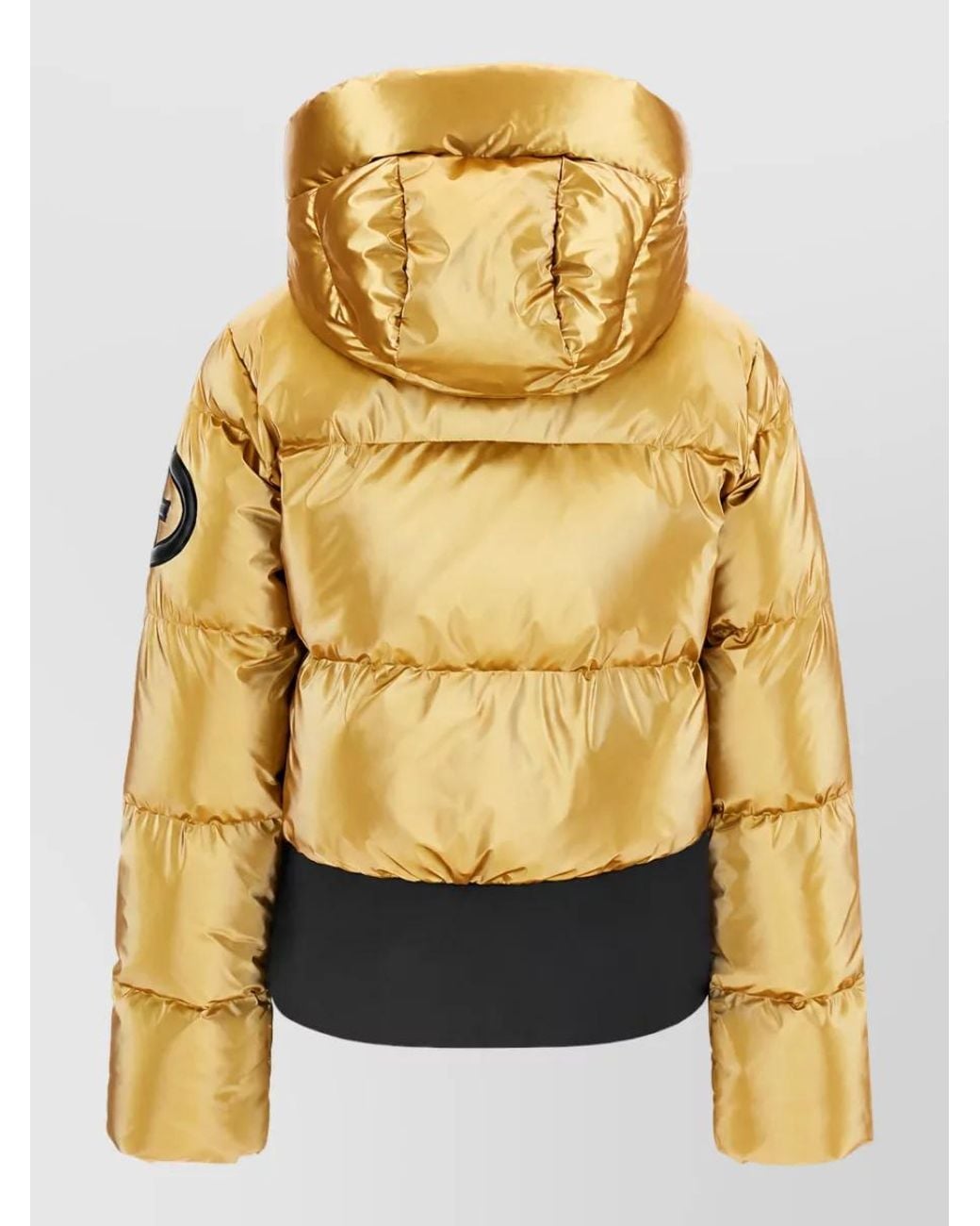 Goldbergh Metallic Down Hooded Puffer Jacket