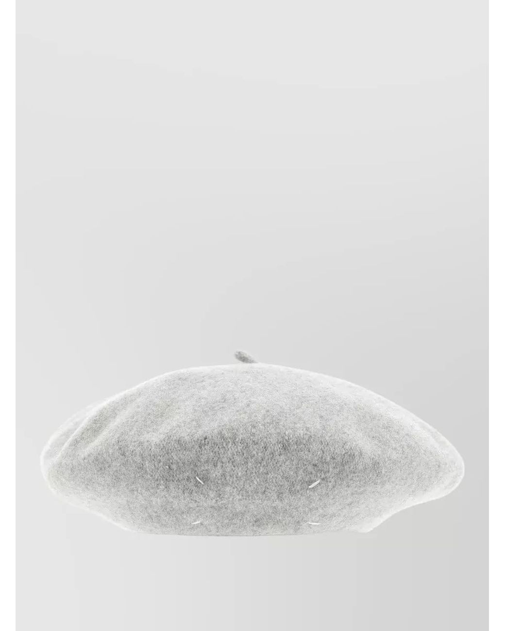 Maison Margiela White Wool Beret