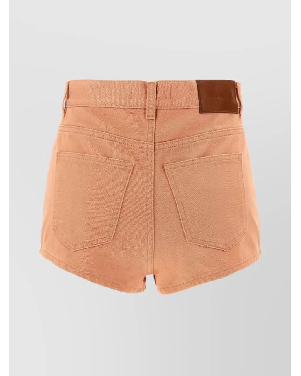 Chloé White Denim Short Shorts
