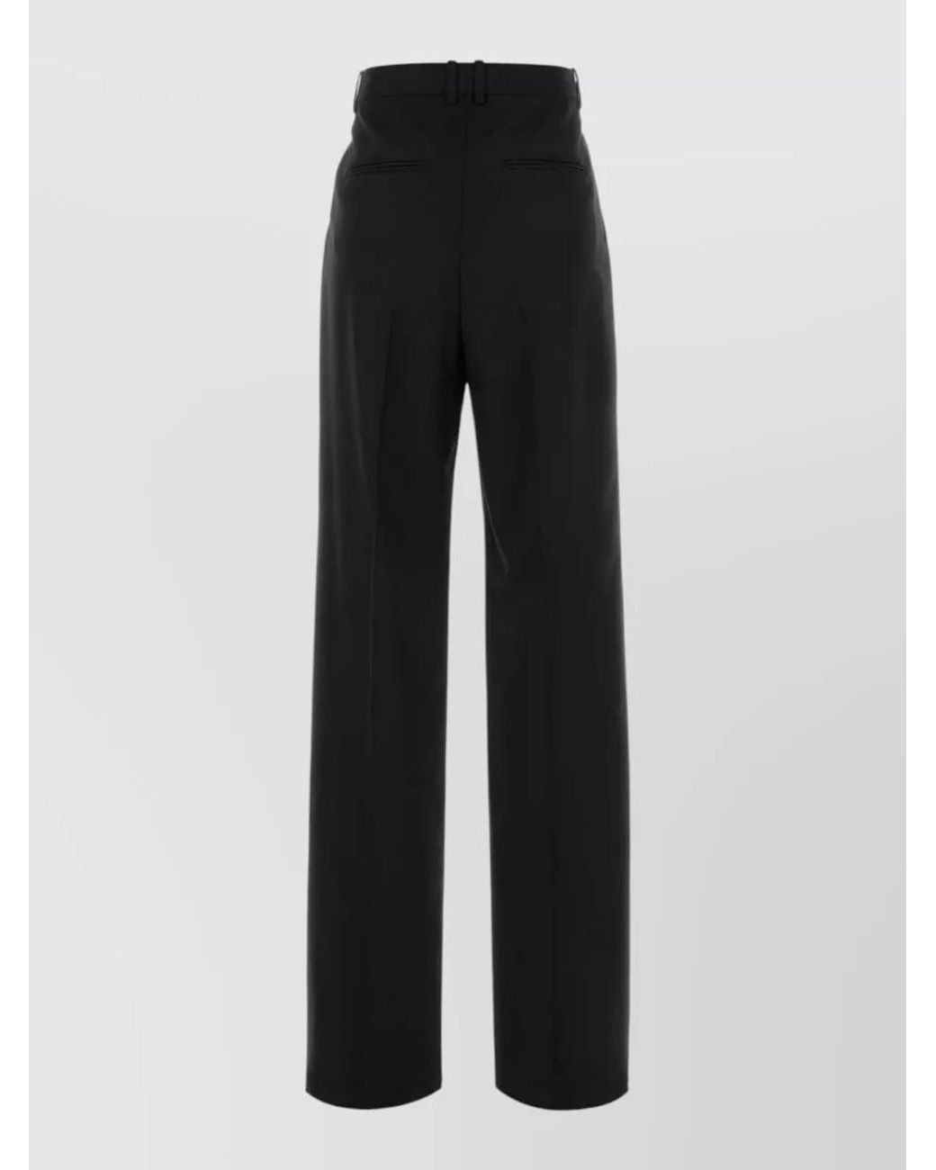 Saint Laurent Black Wool Tailored Trousers