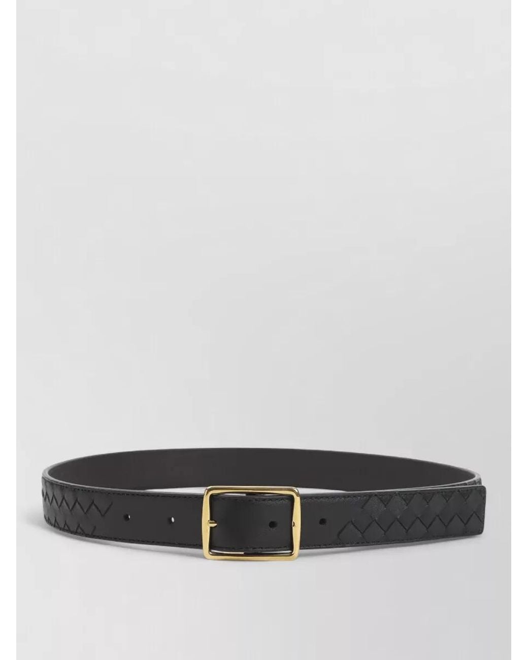 Bottega Veneta Gray Leather Reversible Belt
