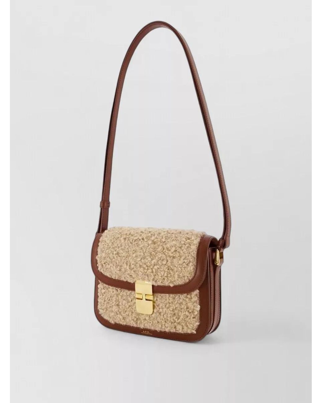 A.P.C. White Grace Small Shoulder Bag