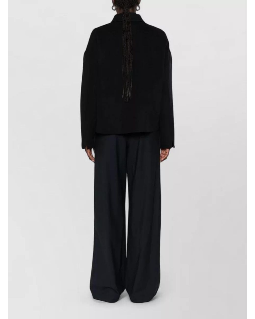 Fabiana Filippi Black Virgin Wool Fitted Jacket