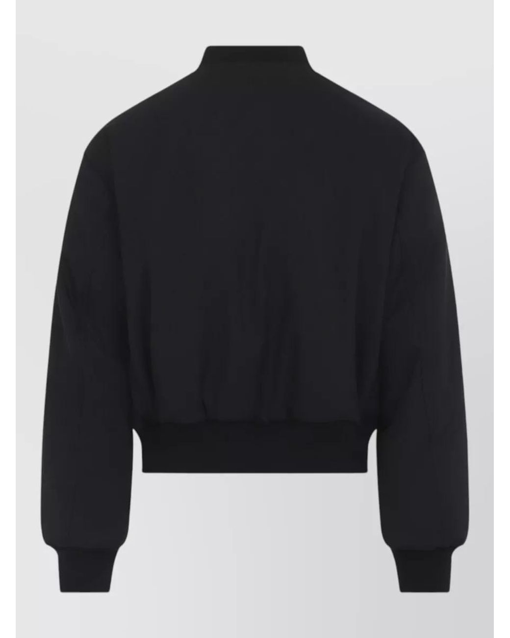 Jil Sander Black Cropped Bomber Jacket for men