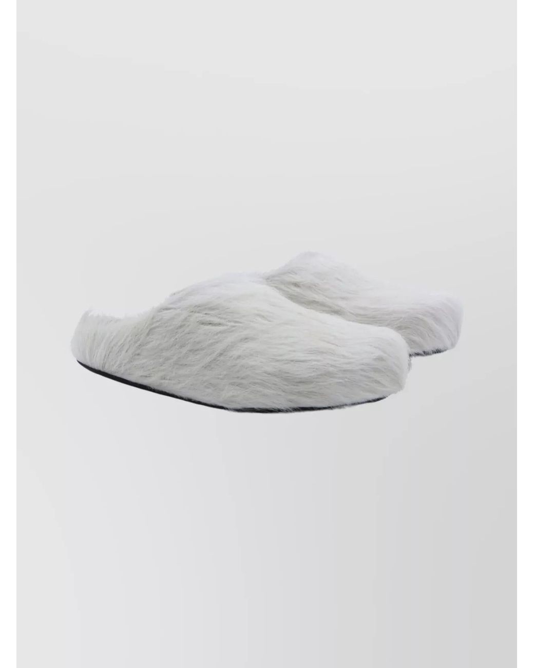 Marni Gray Faux Fur Fussbett Slippers for men