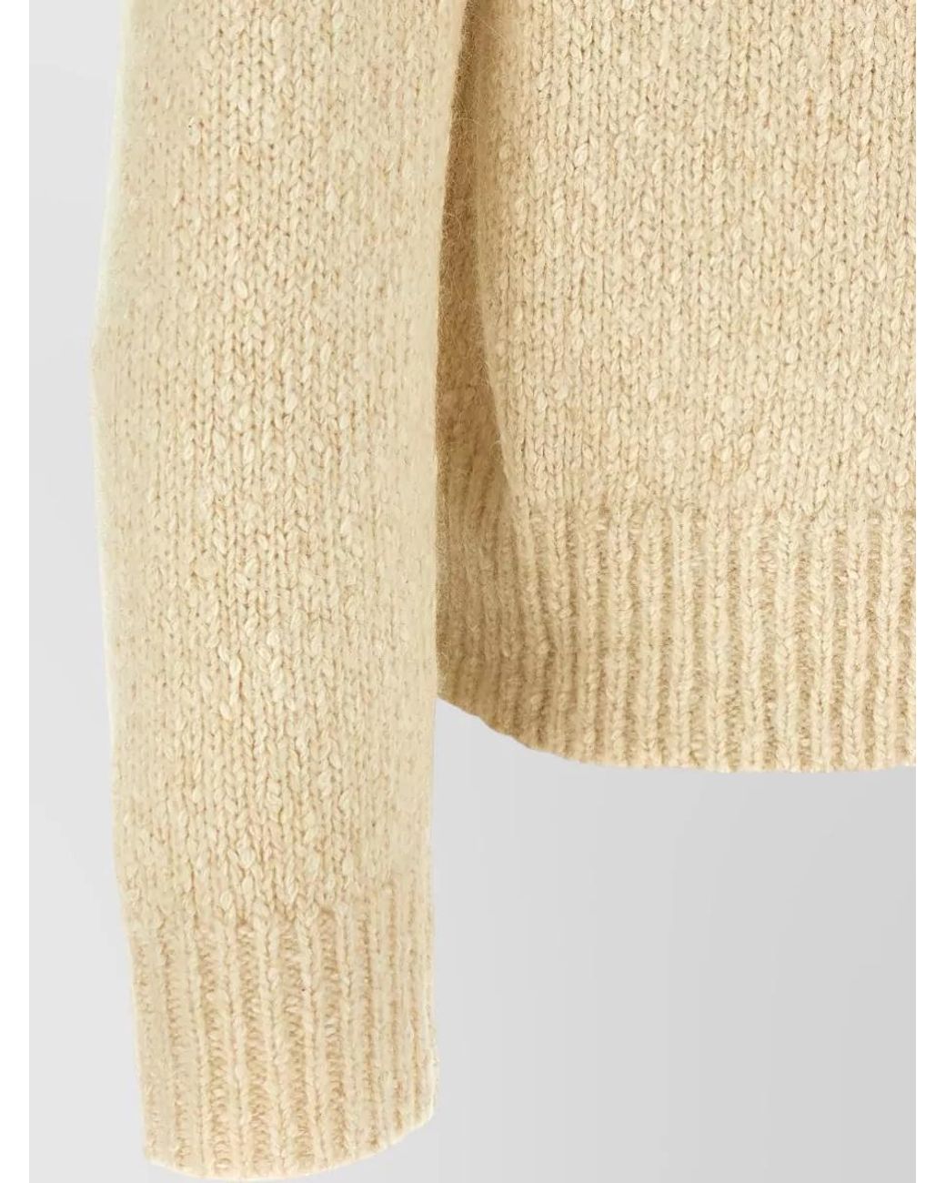 Isabel Marant Natural Brushed Crew-Neck Raglan Jumper for men