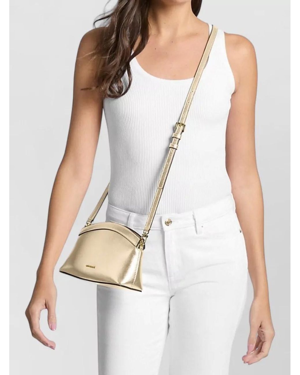Michael Kors Natural Leather Cross-Body Bag