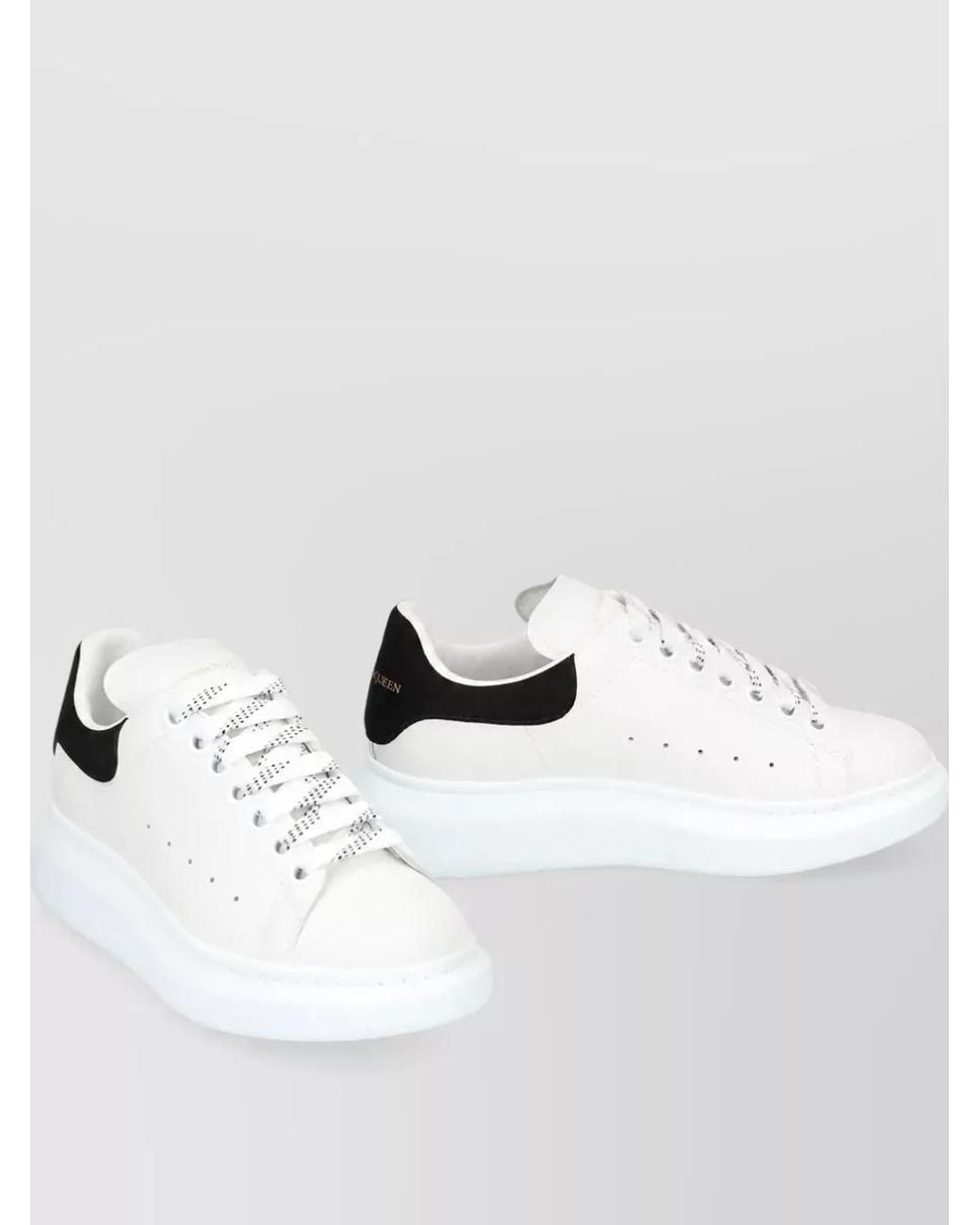 McQueen White Leather Chunky Sneakers