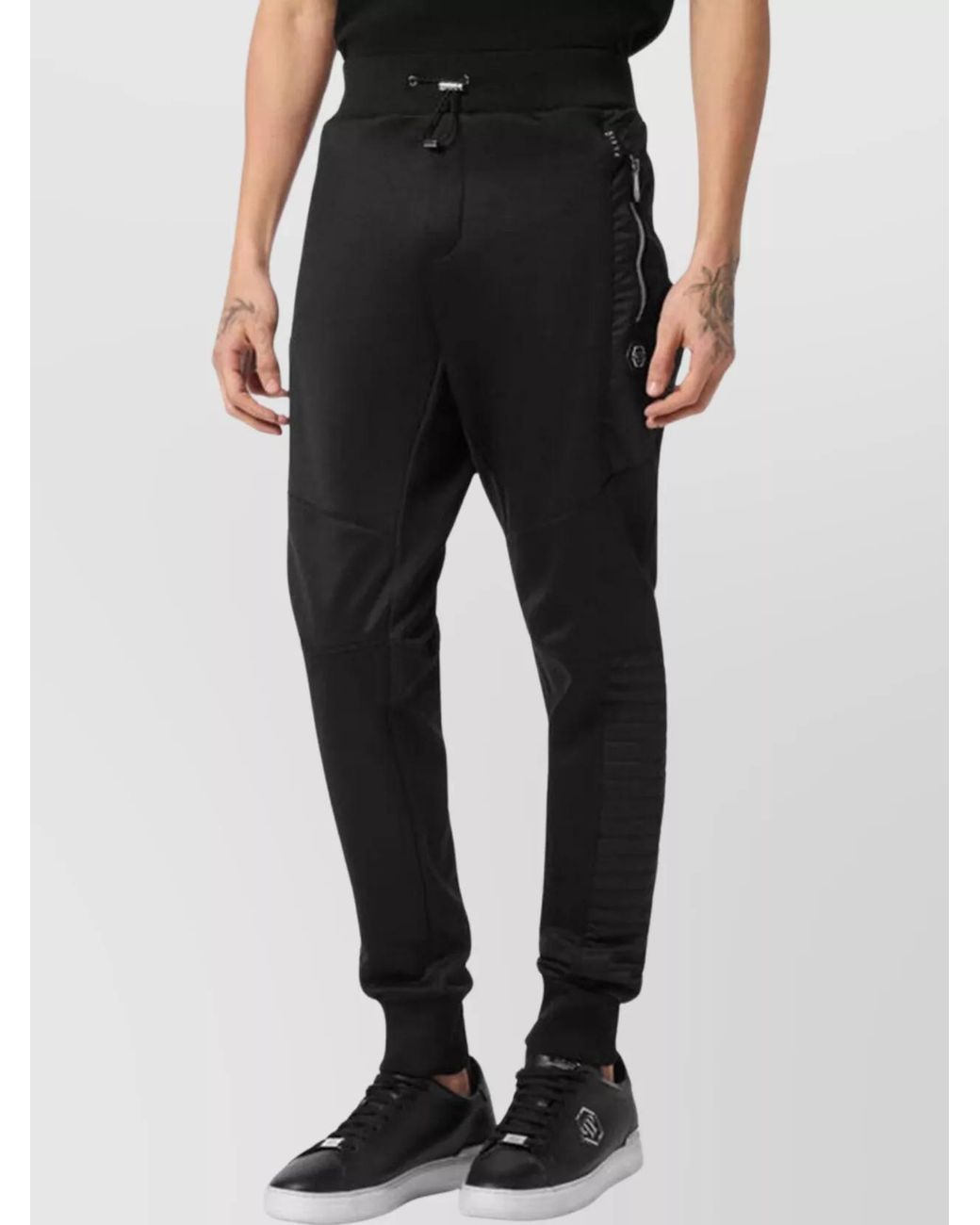 Philipp Plein Black Track Pants for men