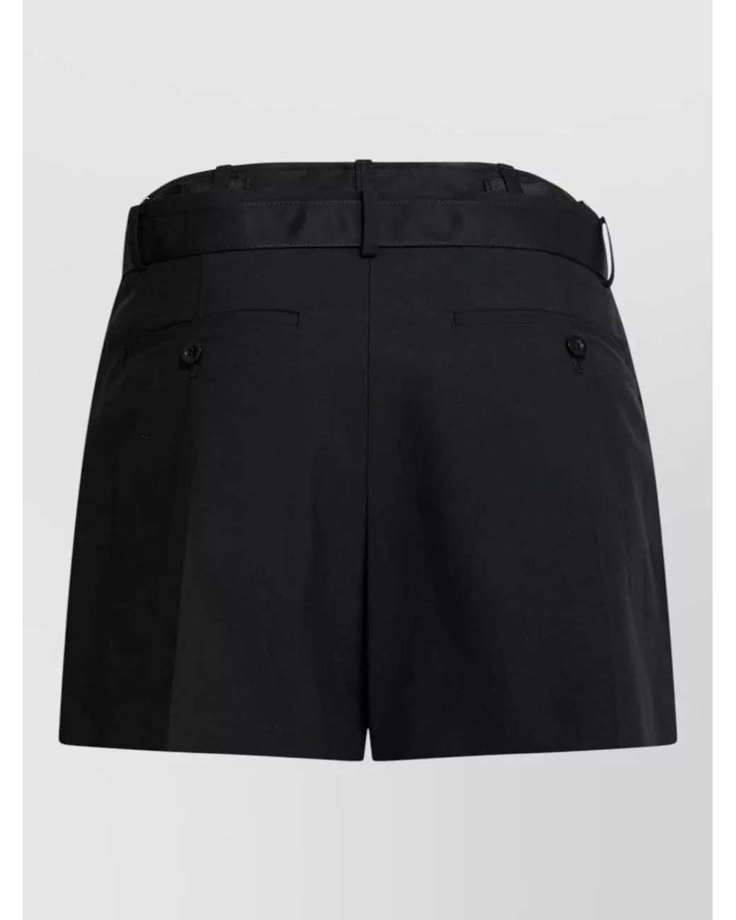 Sacai Black Tailored Shorts