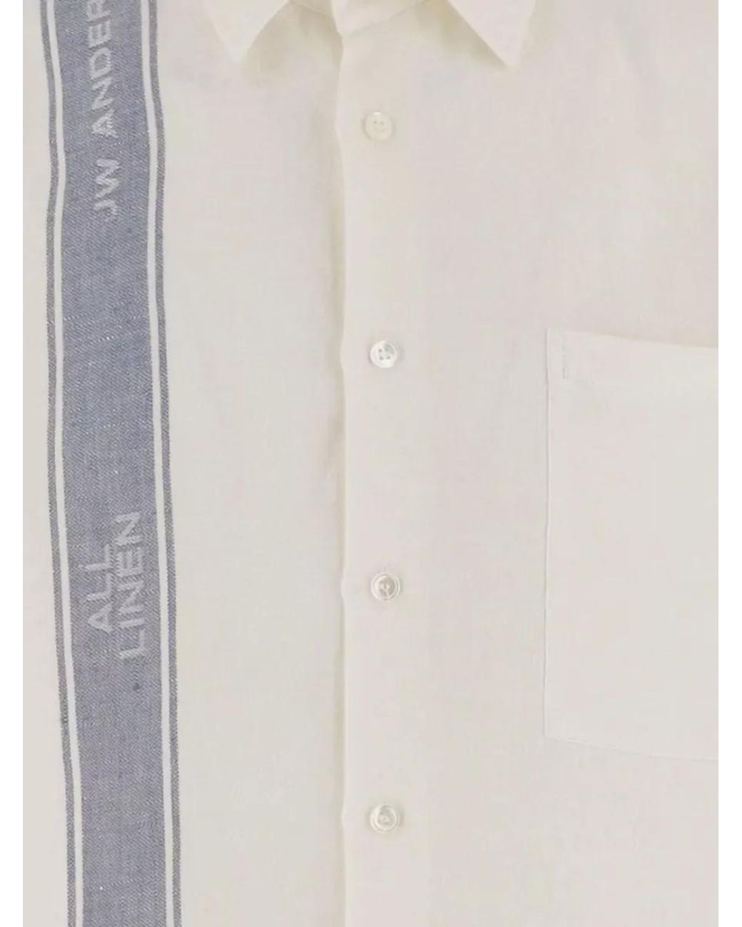 J.W. Anderson White Linen Shirt for men