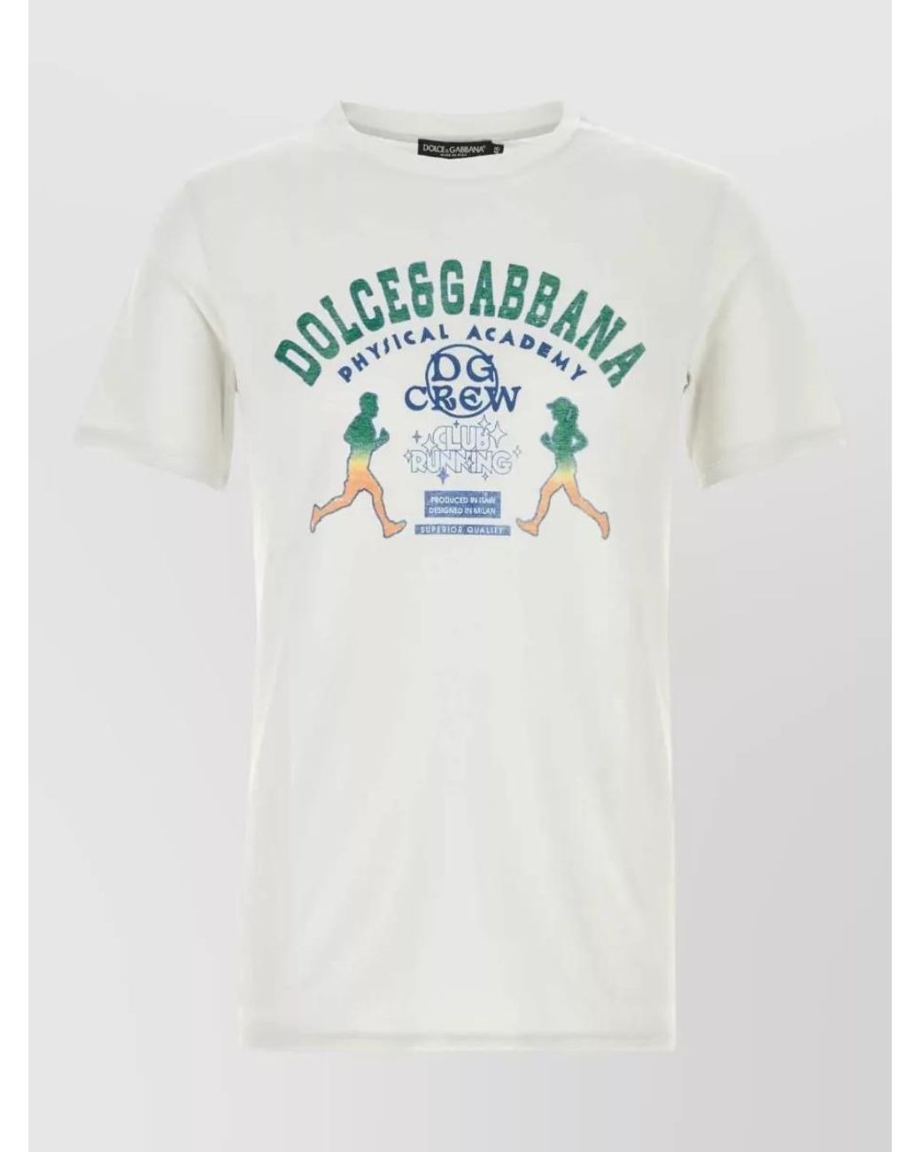Dolce & Gabbana Blue Cotton T-Shirt for men