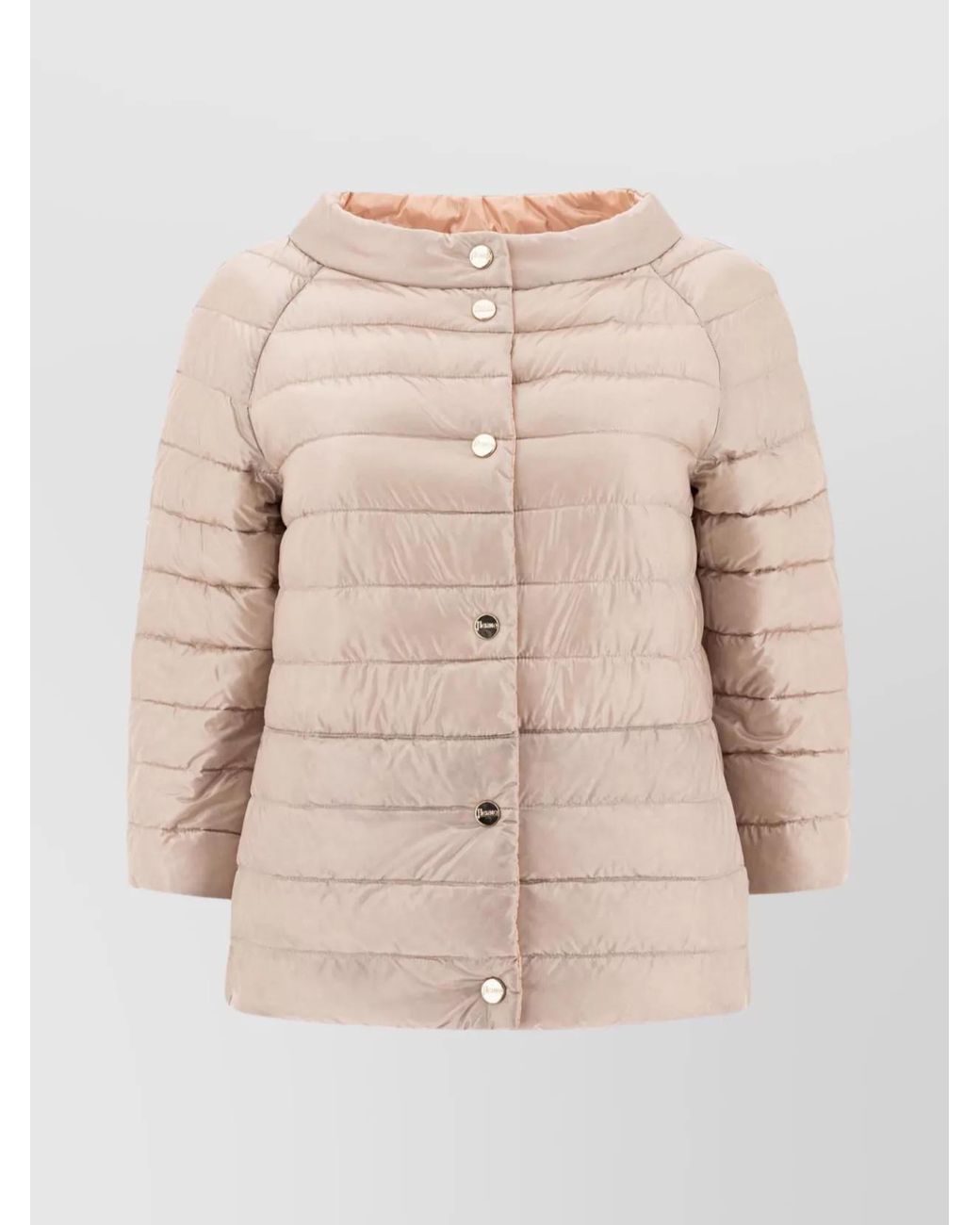 Herno Natural Nylon Reversible Quilted Puffer Jacket
