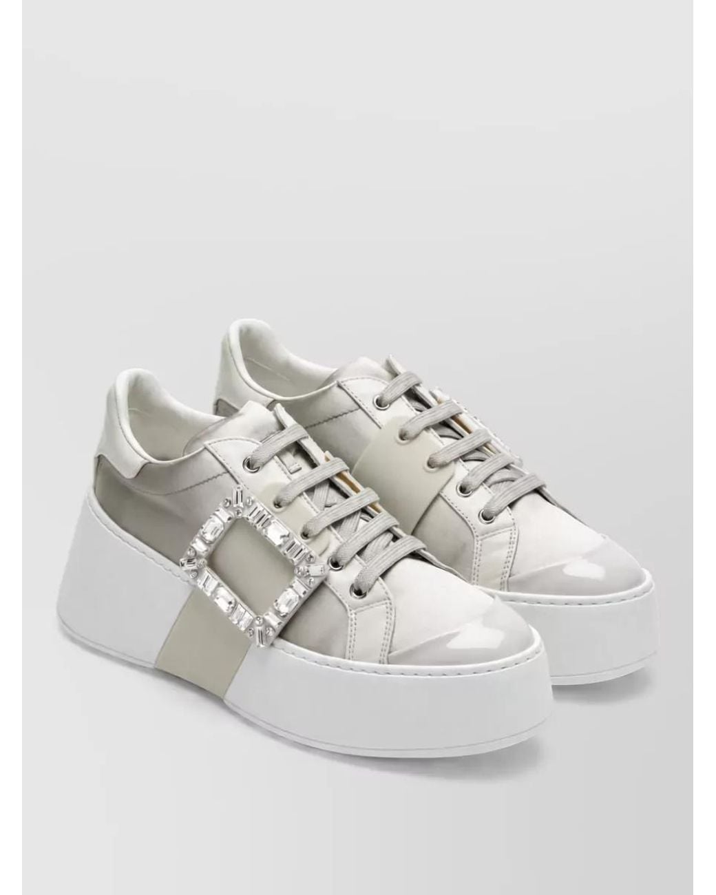 Roger Vivier White Low-Top Sneakers