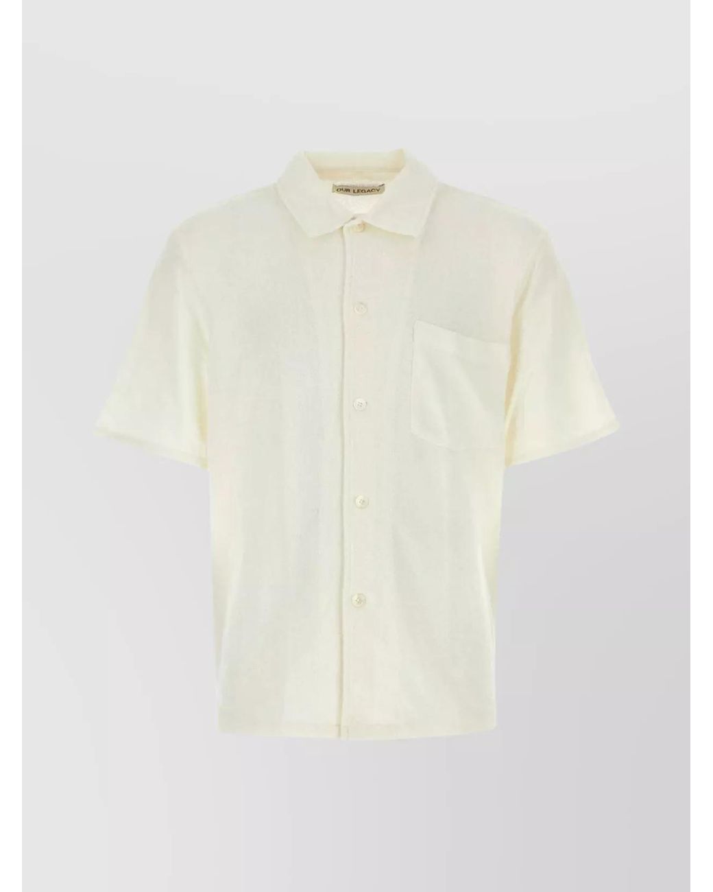 Our Legacy White Bouclé Shirt for men