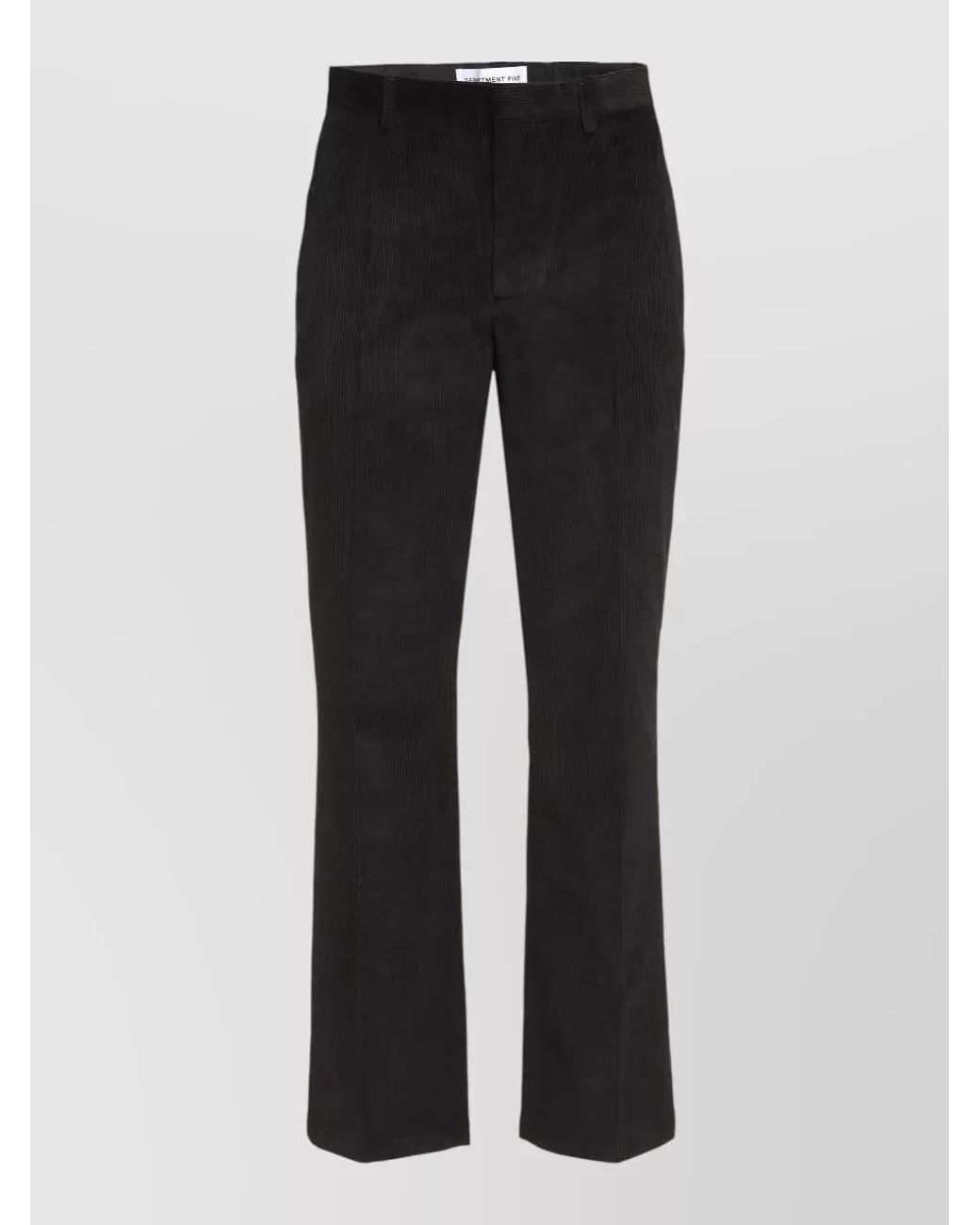 Department 5 Black Corduroy Straight-Leg Trousers for men