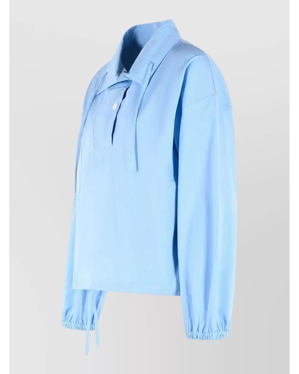 Marni Blue Cotton Shirt Jacket