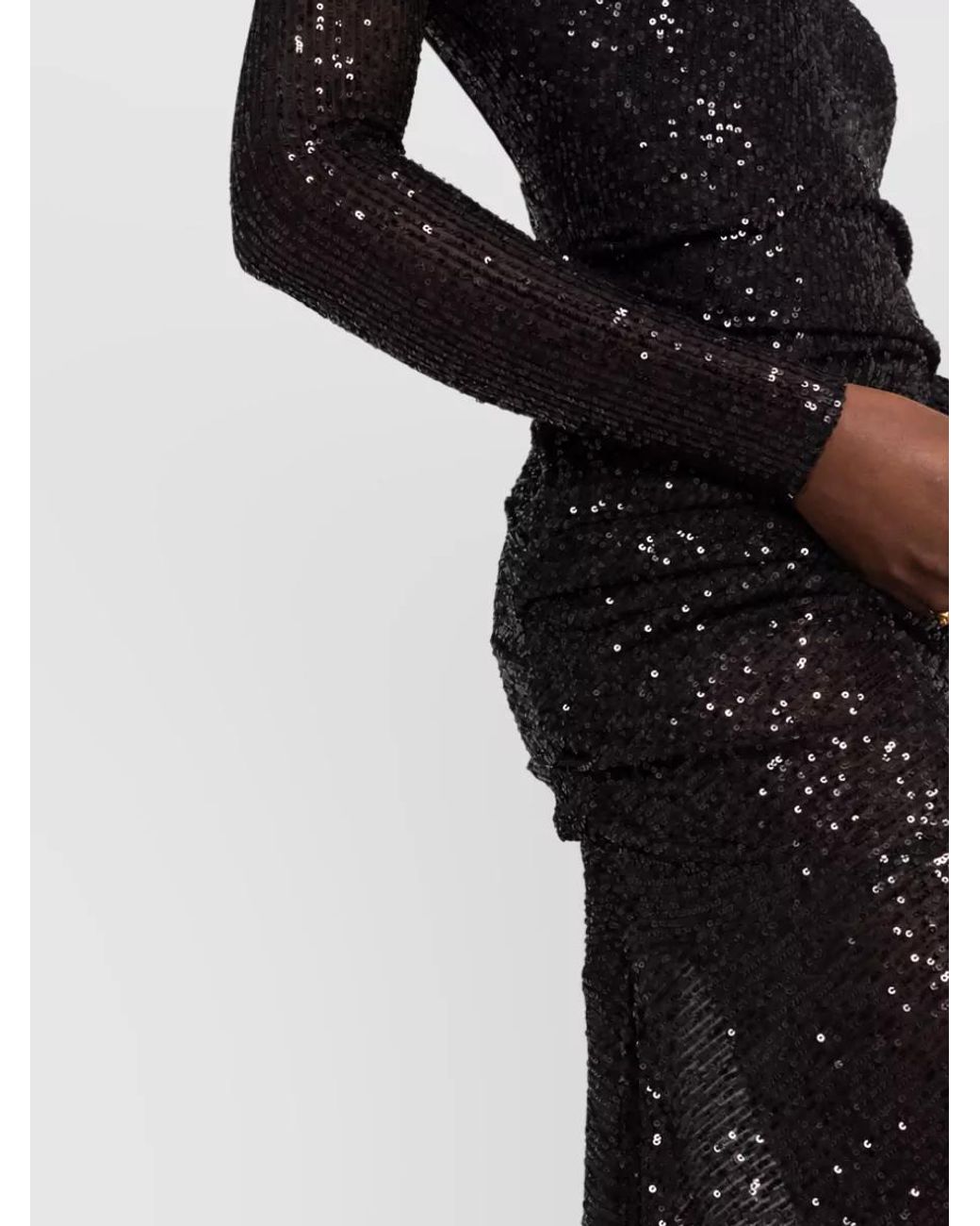 Elisabetta Franchi Black Knee-Length Gown