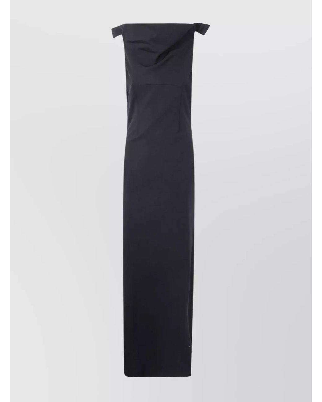 Jean Paul Gaultier Blue Backless Belted Midi Dress