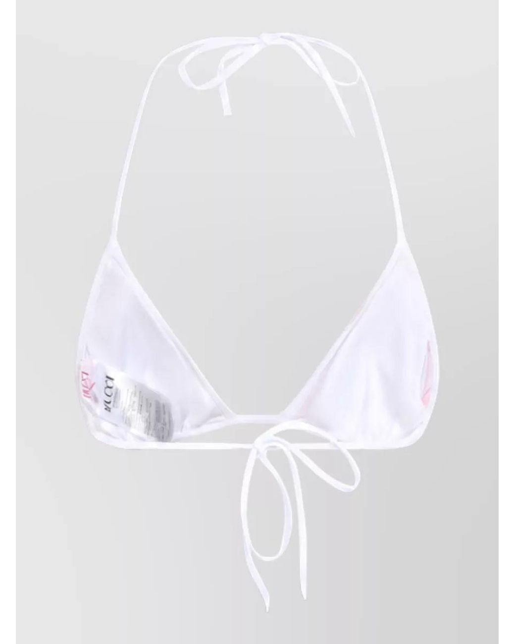 Emilio Pucci Pink Printed Triangle Bikini Top