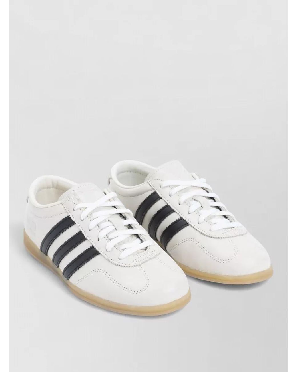 Adidas White Leather Low-Top Sneakers