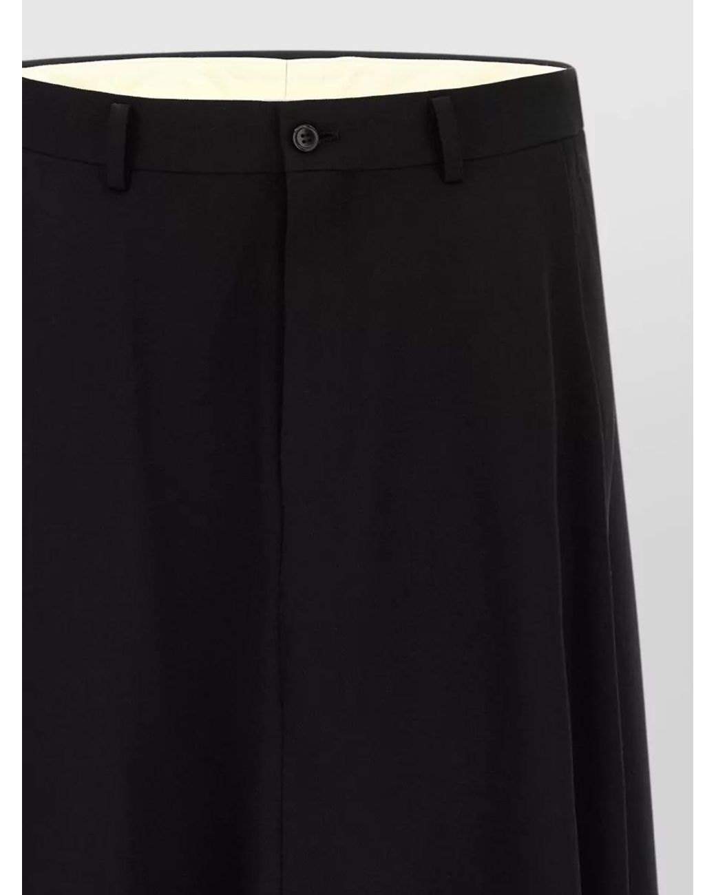 Comme des Garçons Black Wool Straight-Leg Hybrid Trousers for men