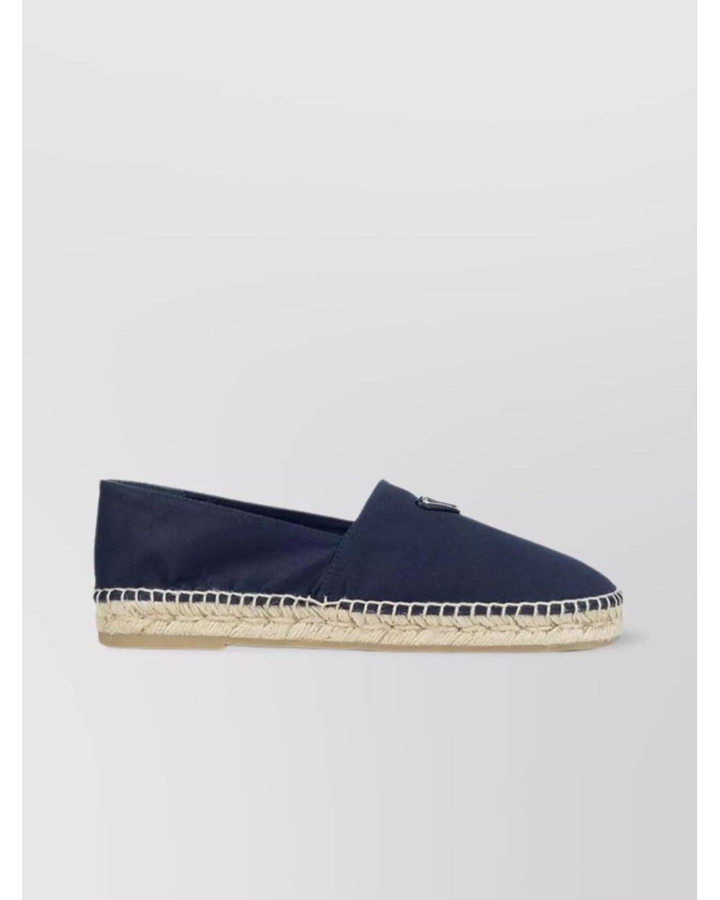 Prada Blue Cotton Espadrilles for men