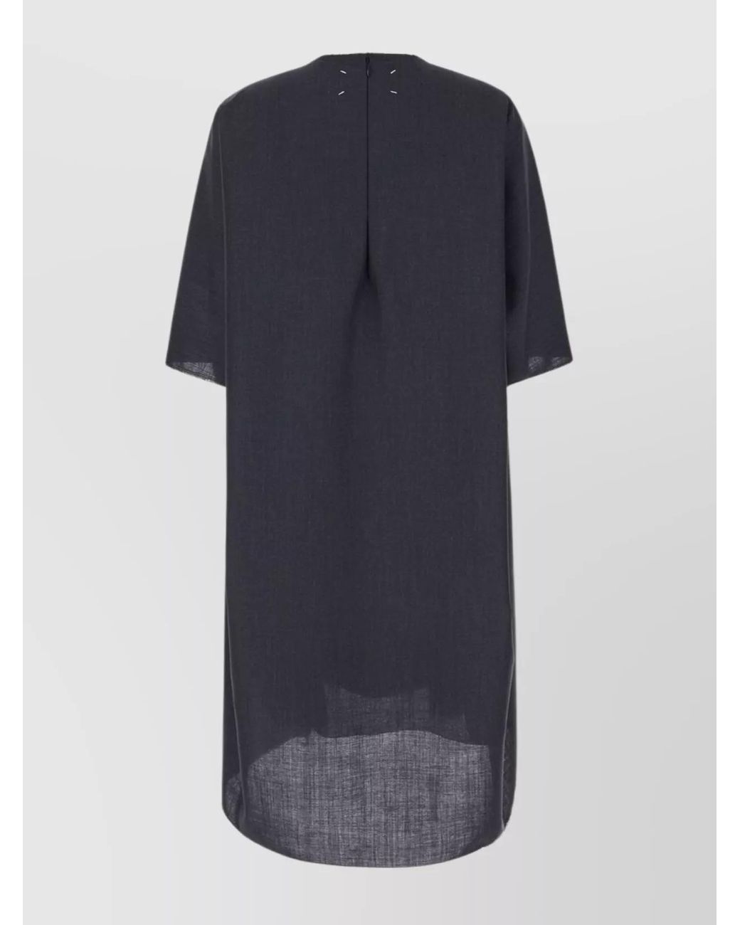 Maison Margiela Blue Mohair Oversized Midi Dress