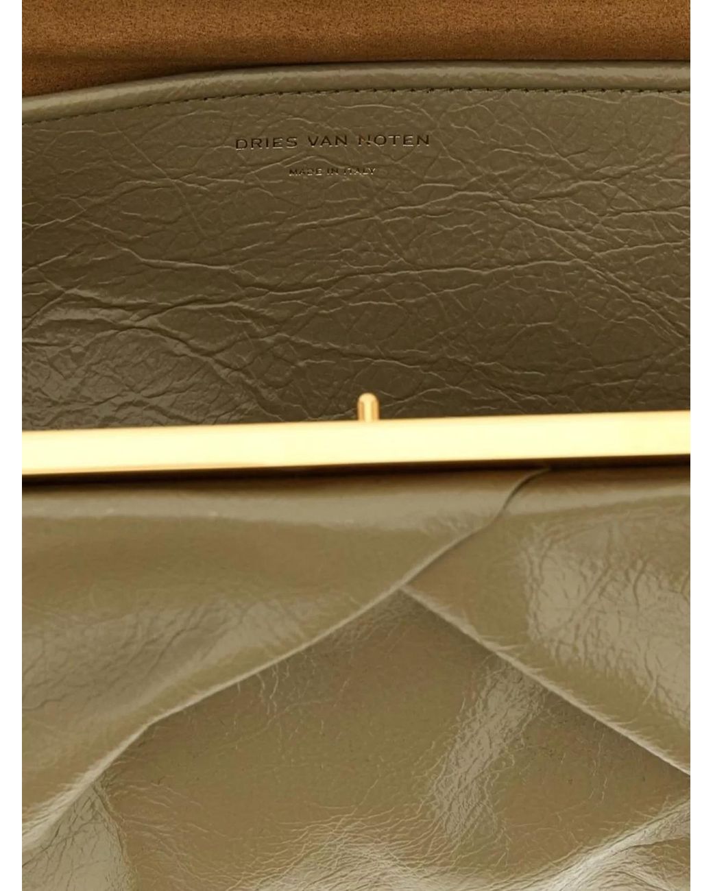 Dries Van Noten Multicolor Leather Clutch Bag