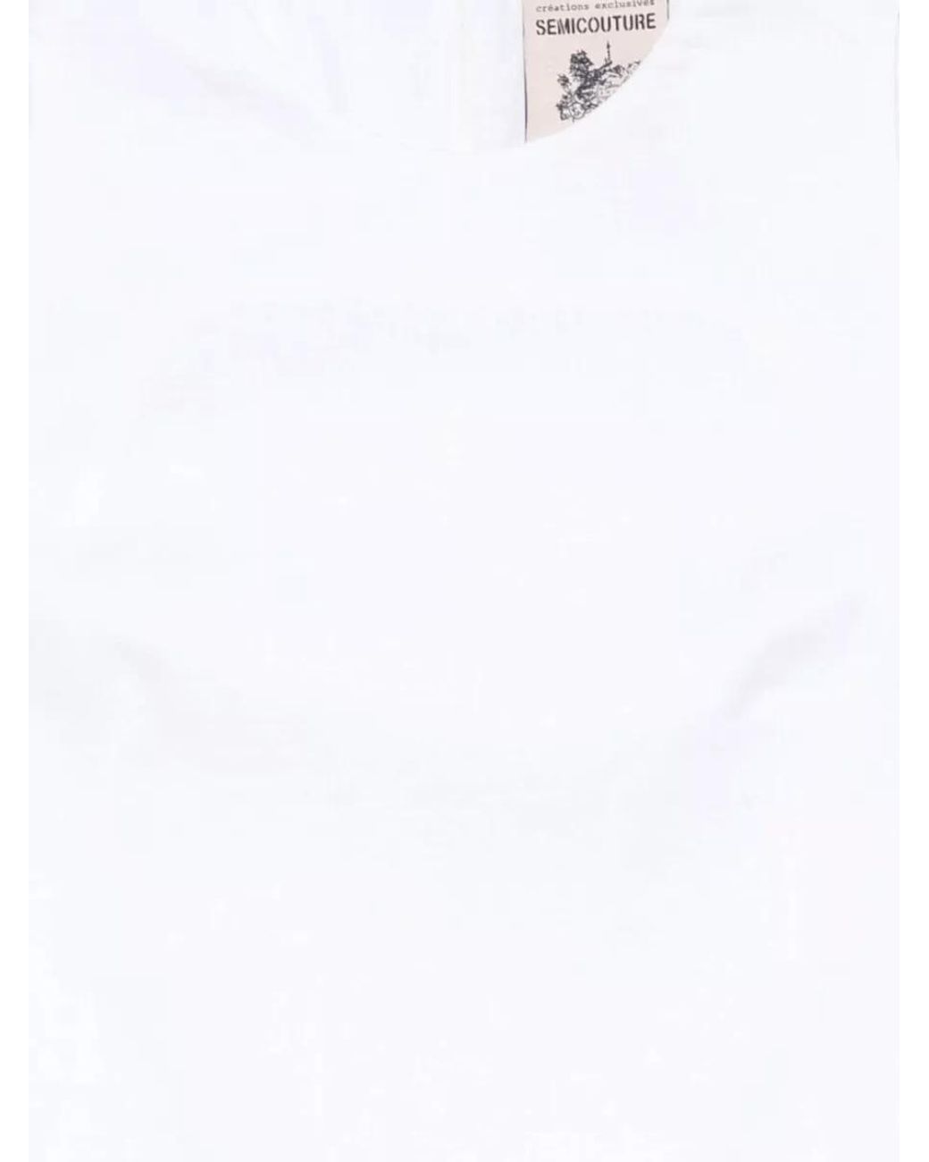 Semicouture White Linen Sleeveless Mini Dress