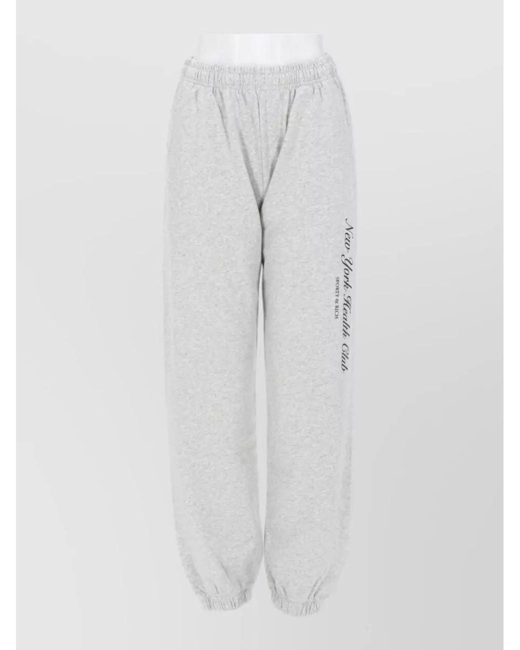 Sporty & Rich White Regular-Fit Cotton Sweatpants