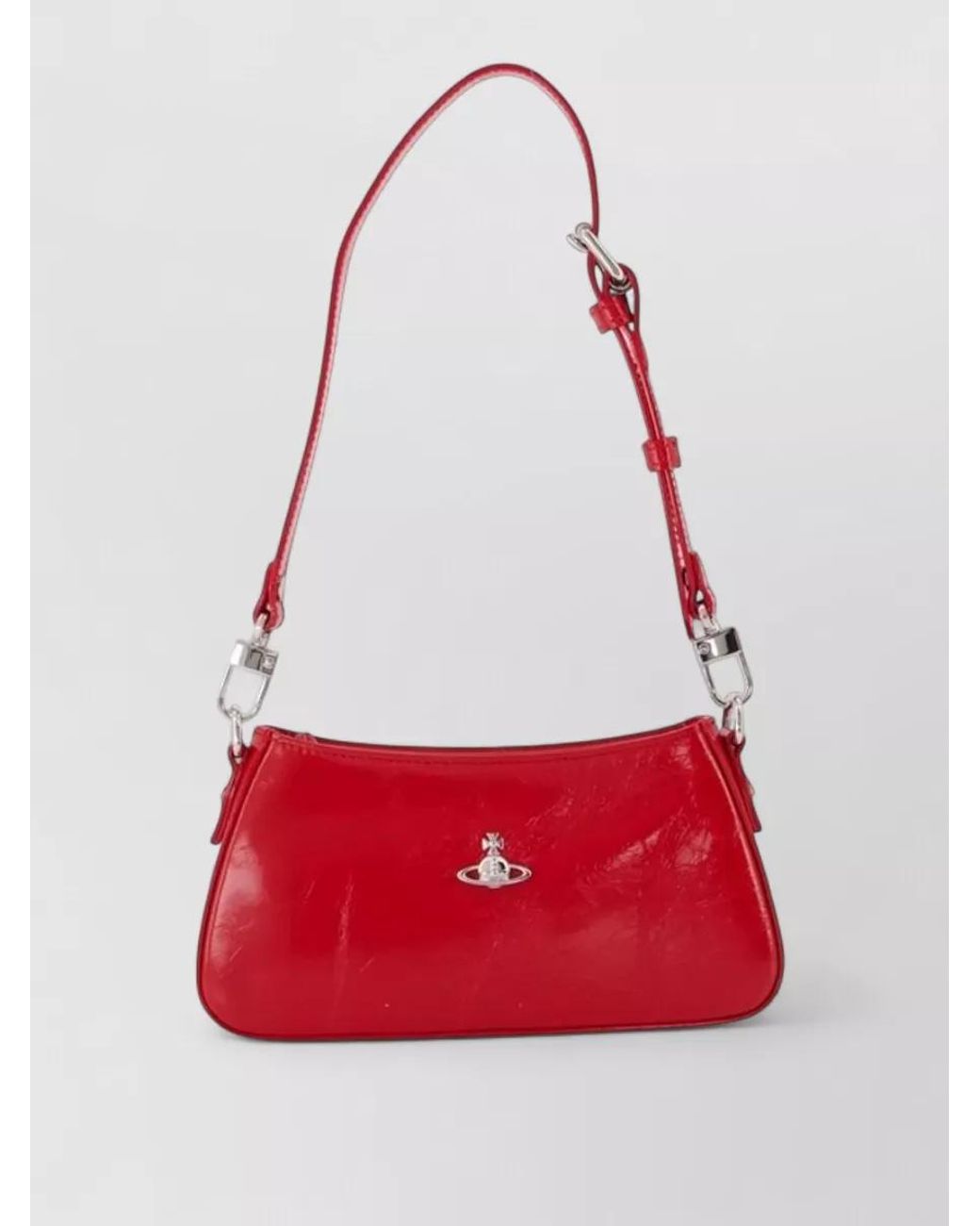 Vivienne Westwood Red Tasha Leather Clutch Bag