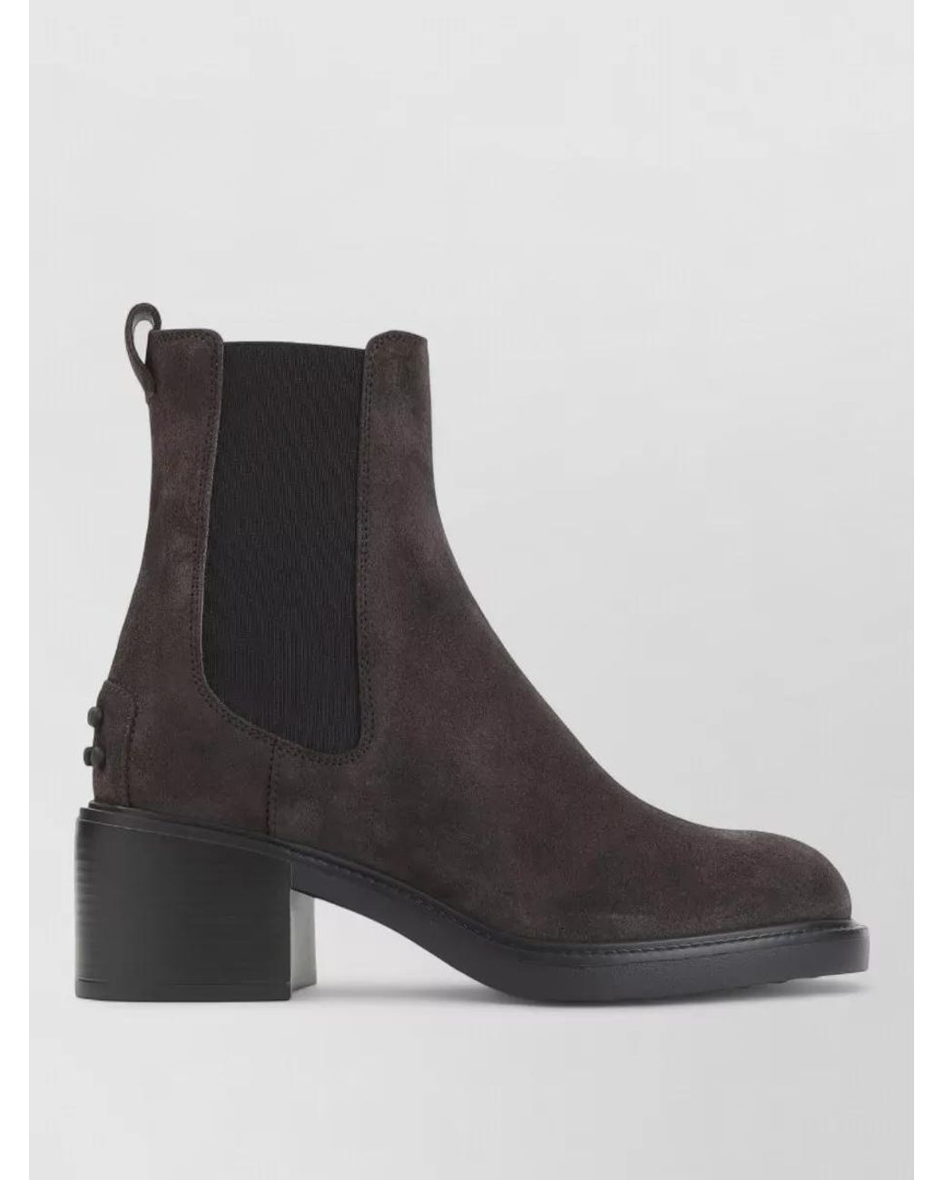 Tod's Black Suede Leather Ankle Boots