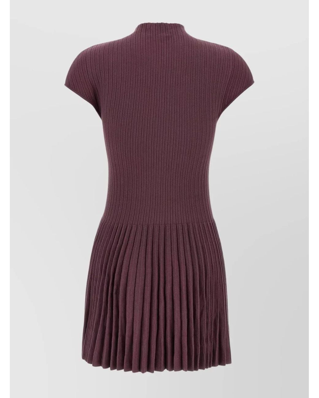 Magda Butrym Purple Cotton Mini Dress
