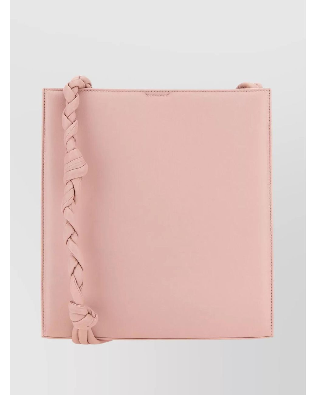 Jil Sander Pink Tangle Leather Shoulder Bag