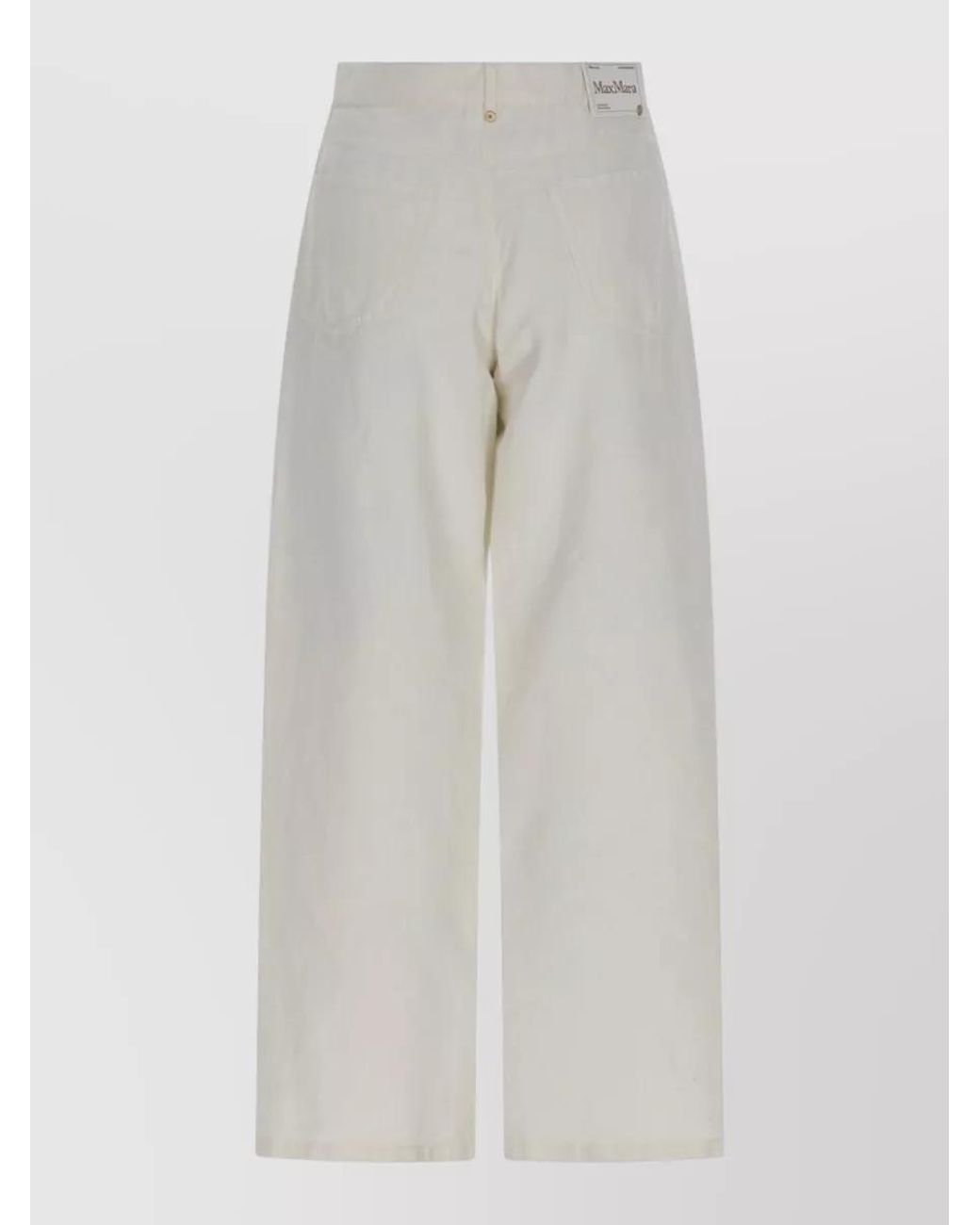 Max Mara White Straight-Leg Jeans